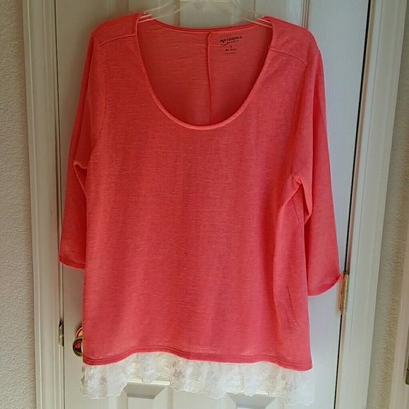 Arizona Jean Company Tops - NWOT ARIZONA (JCP) LACE TRIM PULLOVER BLOUSE SZ 1X