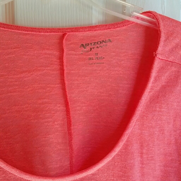 NWOT ARIZONA (JCP) LACE TRIM PULLOVER BLOUSE SZ 1X - Picture 2 of 6