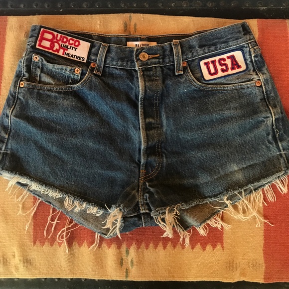 RE/DONE Vintage Levi Jean Shorts - Picture 1 of 8