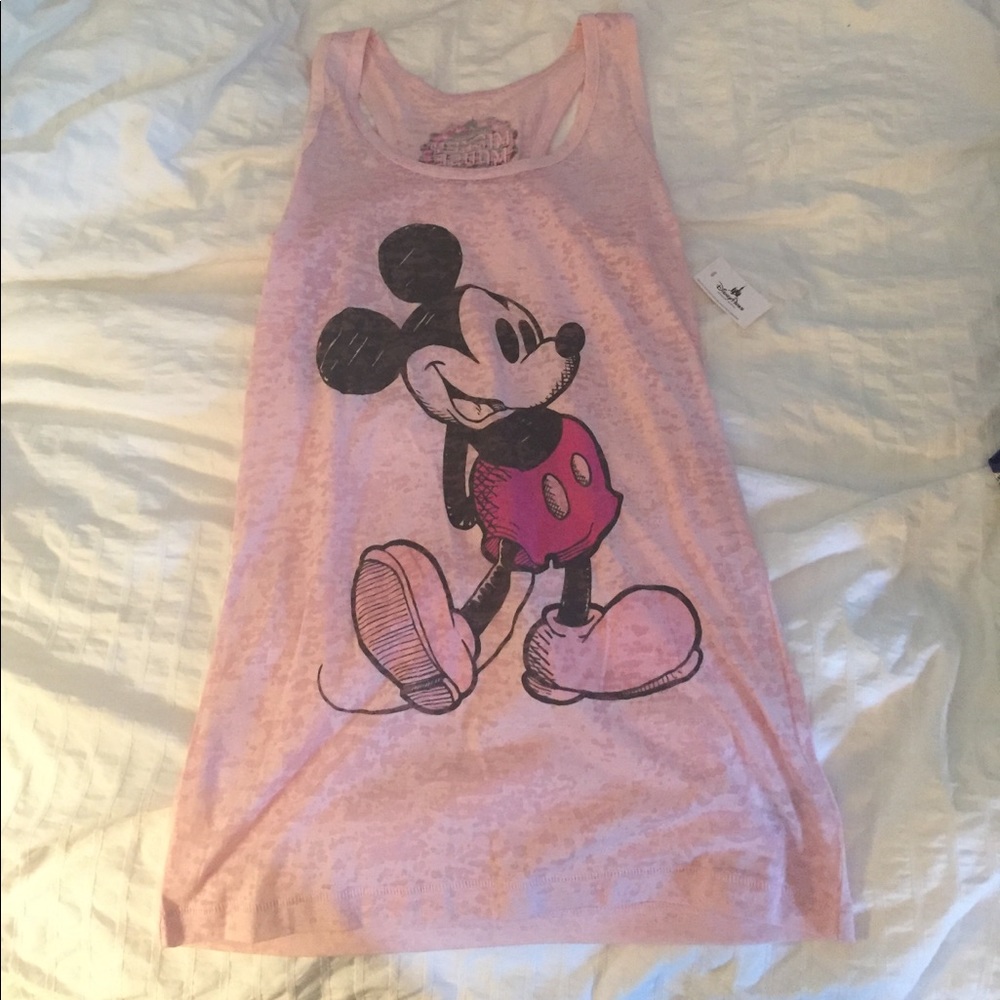 Pink Mickey Mouse Tank Top
