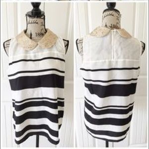 Maeve Sequined collar blouse