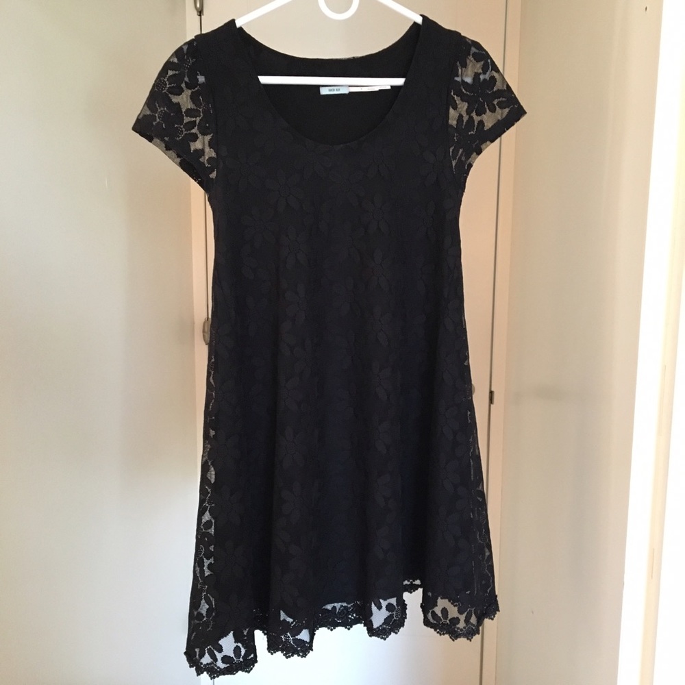 Urban outfitters black lace dress