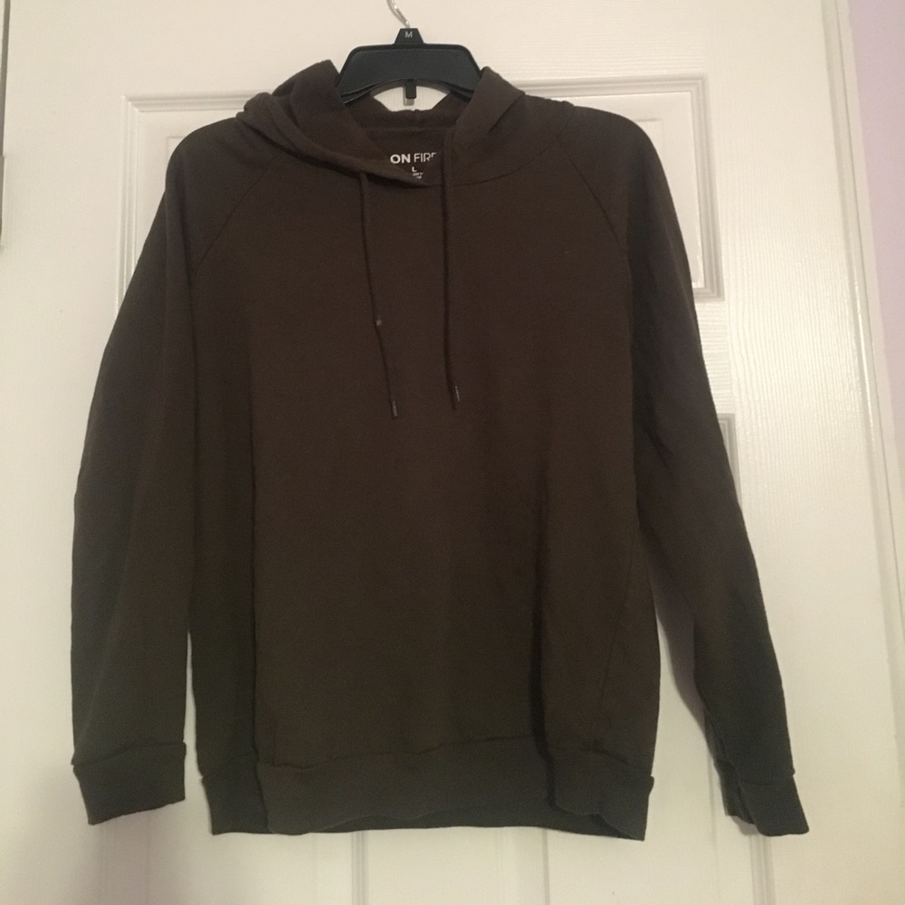 Army green hoodie