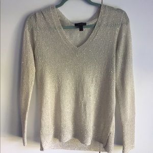 J Crew- Gold sparkly sweater