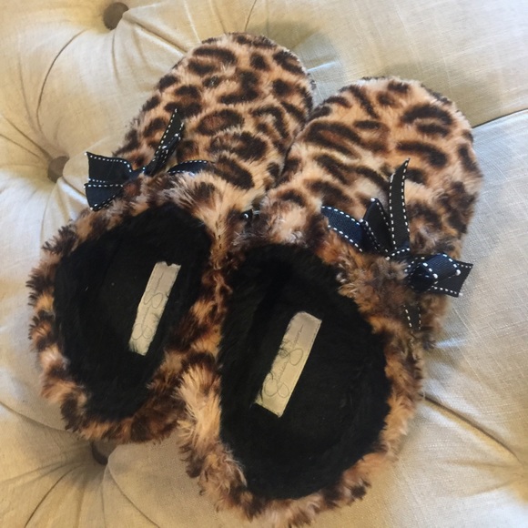 jessica simpson cheetah slippers