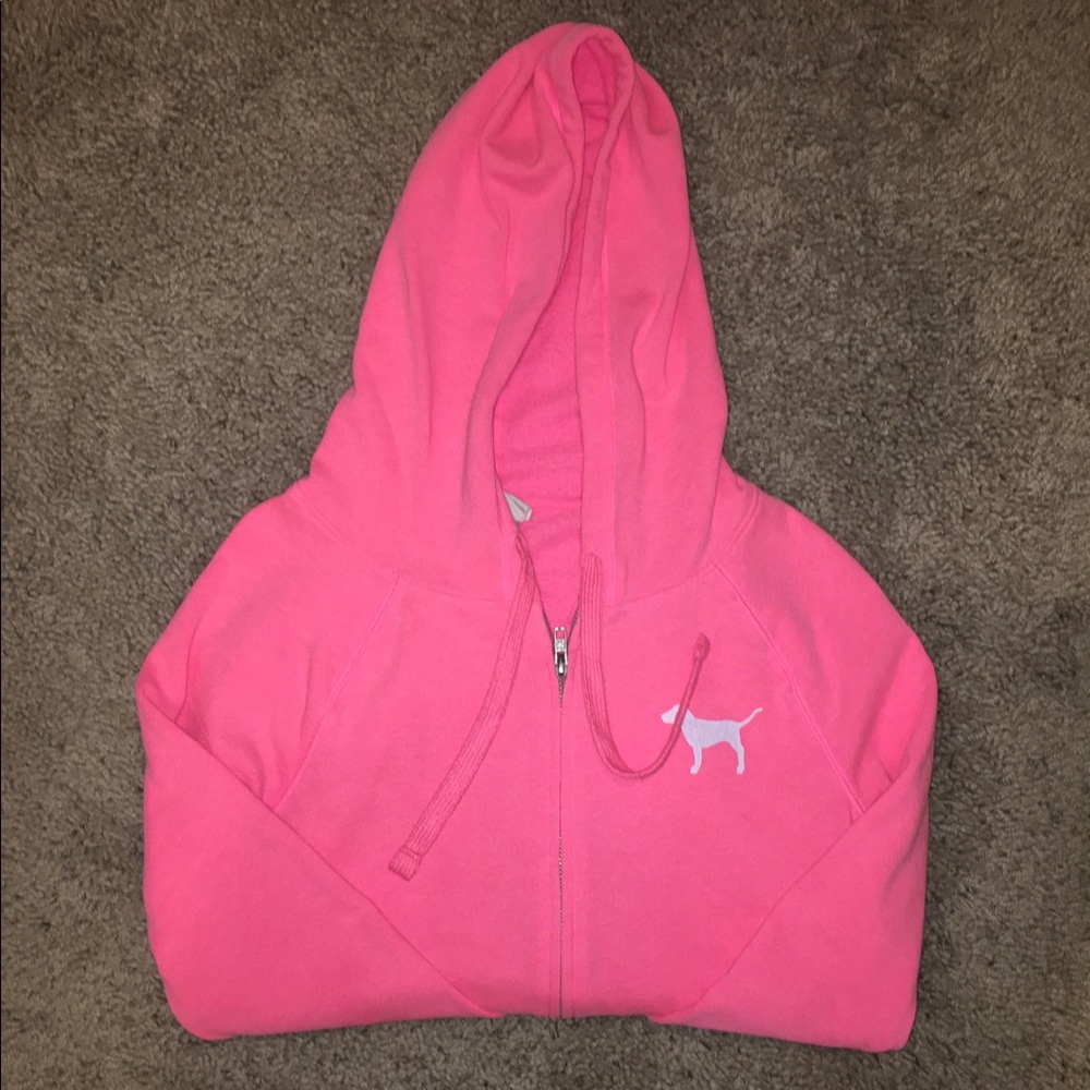 PINK full-zip hoodie