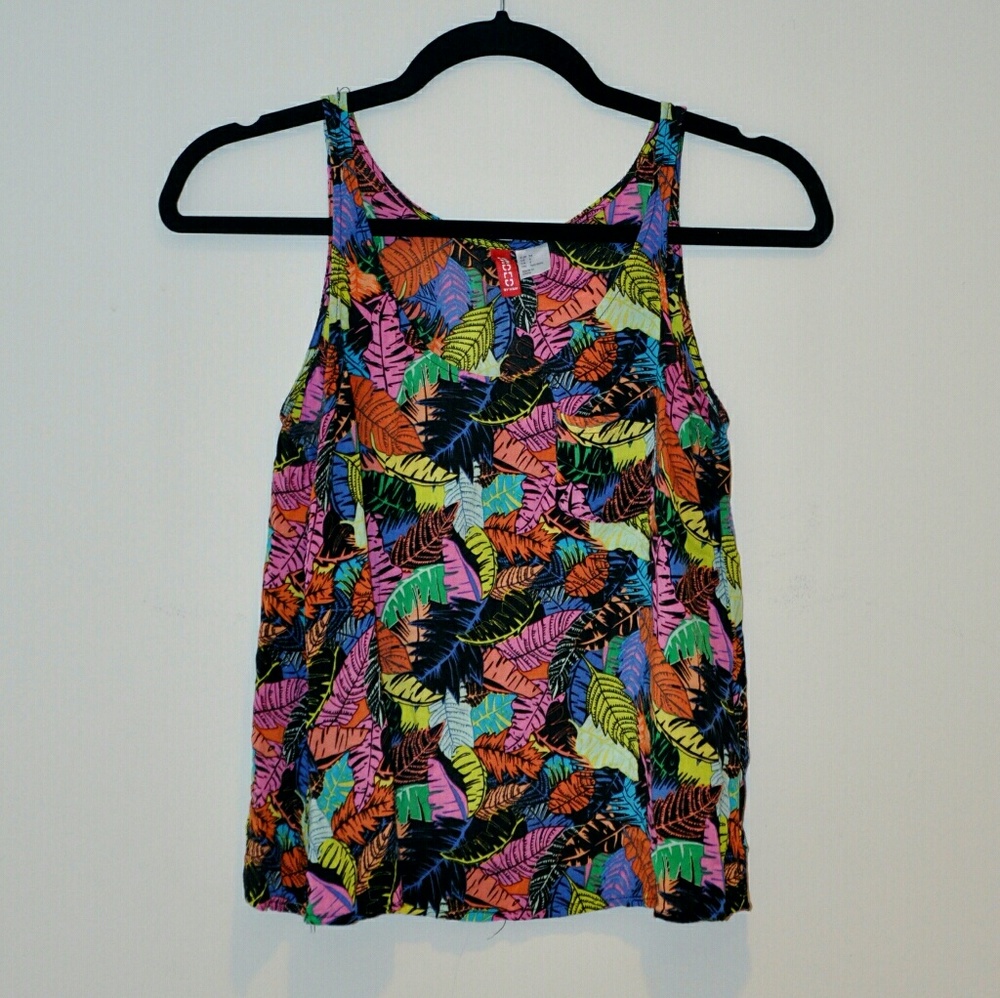 Divided by H&M Rainbow Leaf Pattern Tank