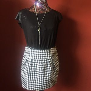 Houndstooth Skirt