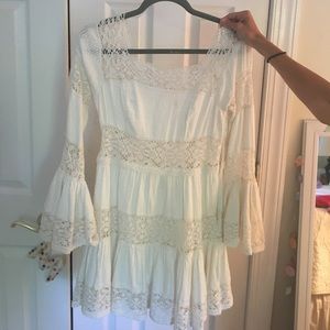 Free People Ivory Lace Dress