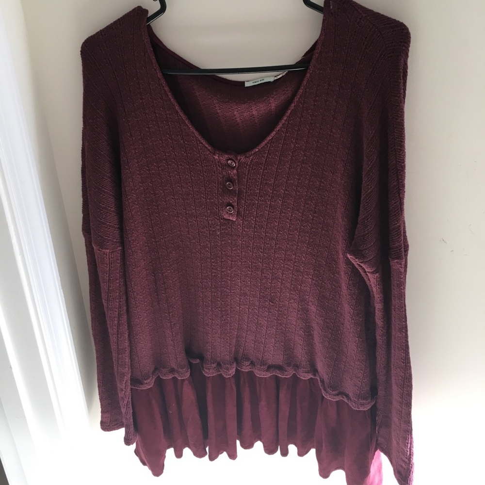 ❤URBAN OUTFITTERS❤ Burgundy Shirt