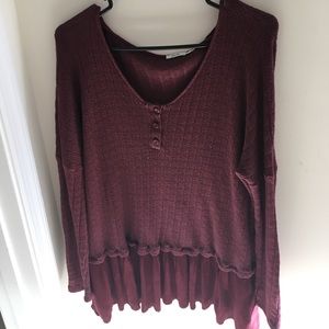 ❤URBAN OUTFITTERS❤ Burgundy Shirt