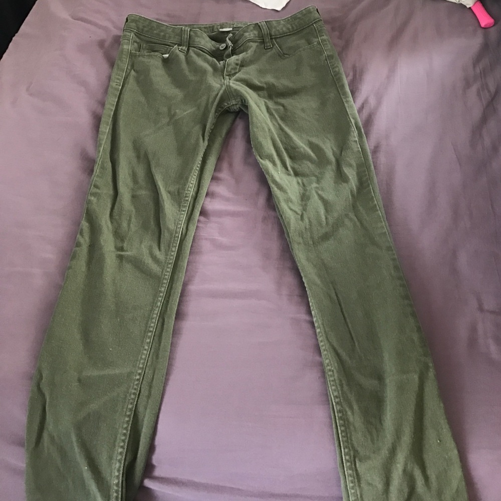 Green jeans