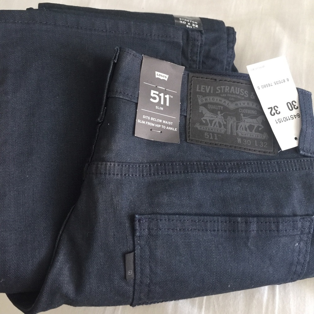 Levi's Men's 511 Slim Black Indigo 3D Rinse
