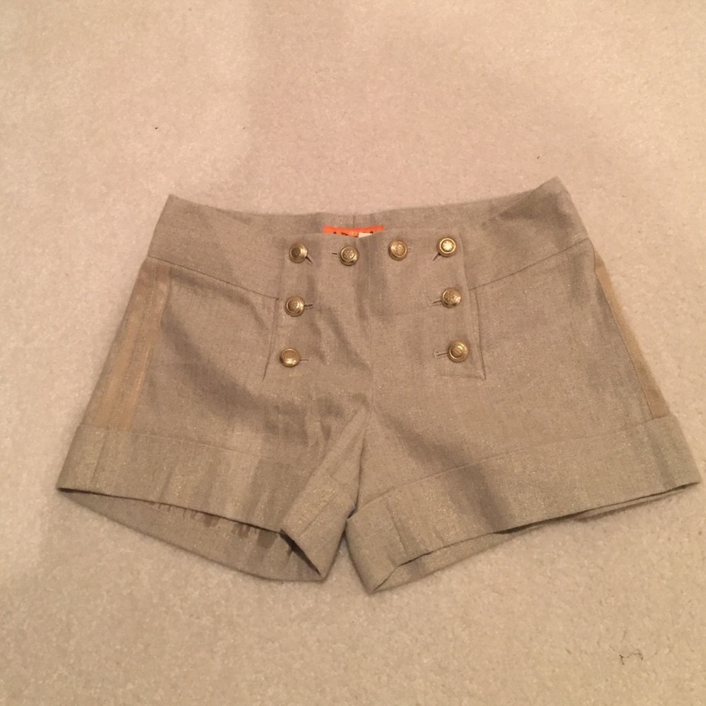 Juicy couture gold shorts