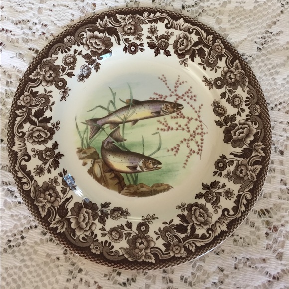 Spode Woodland stream pattern salad/dessert plate - Picture 1 of 3