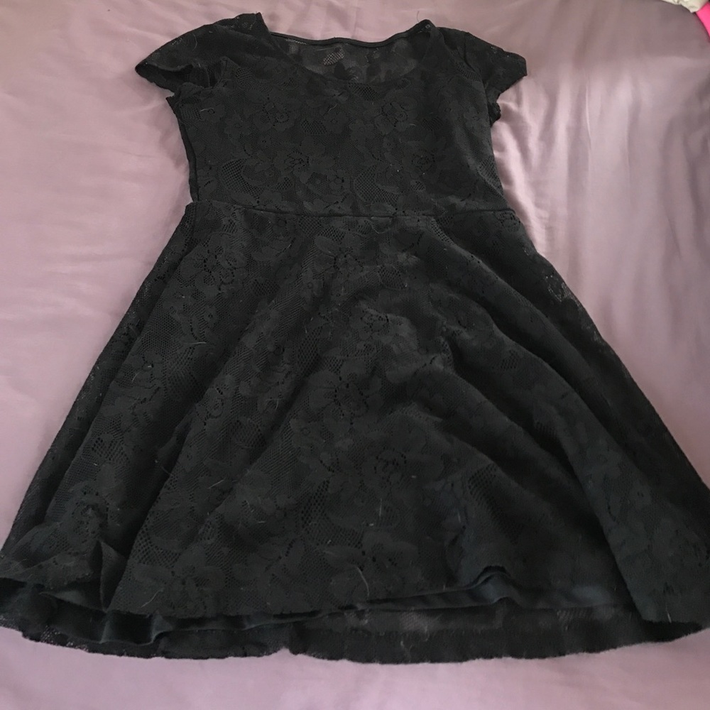 Black lace dress