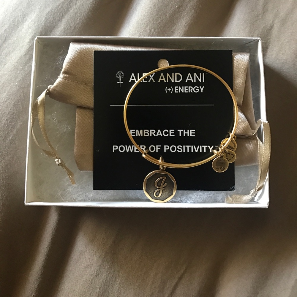 Alex and Ani "J" initial Bracelet