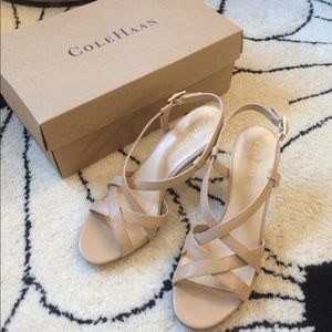 Like new Cole Haan Nude Heel Sandal