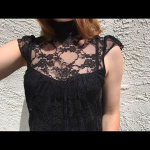 Black Lace Shirt