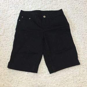 Black Faded Glory stretch shorts size 6