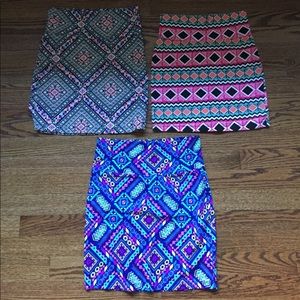 Selling all three skirts, multi-color