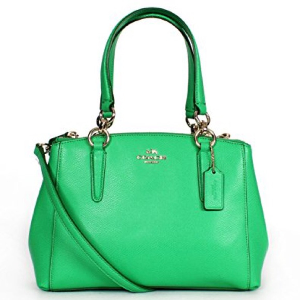 Coach Mini Christie Carryall Purse Kelly Green