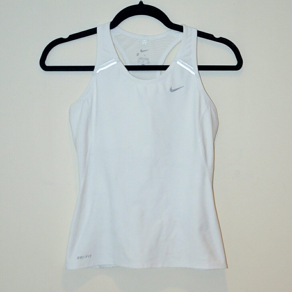 Nike White Racerback Dri-FIT