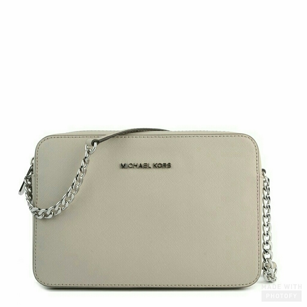 Michael Kors Jet Set Travel Cement Crossbody