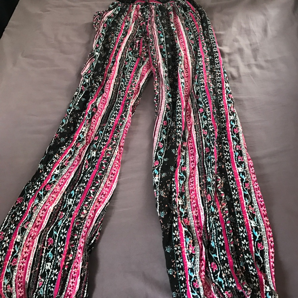 Floral flowy pants