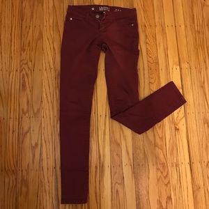 Celebrity Pink • skinny maroon jeans