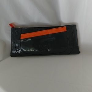 NOAH Zina Clutch Modern PVC Dark Smoke Citrus