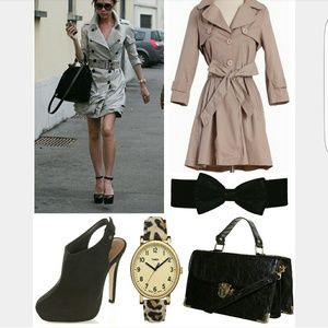 Khaki Trent Dress Coat Jacket