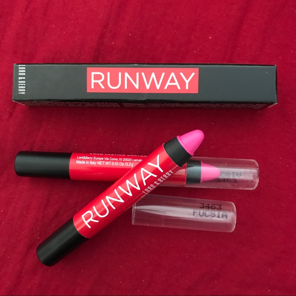 Pink colored crayon lipstick