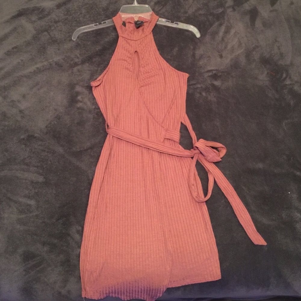 Bodycon Wrap Around Dress W/ Peek Hole