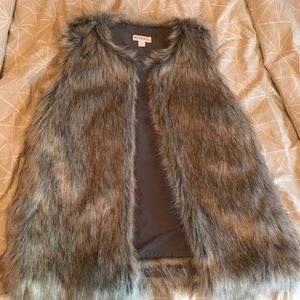 Gray Fur Vest (S)