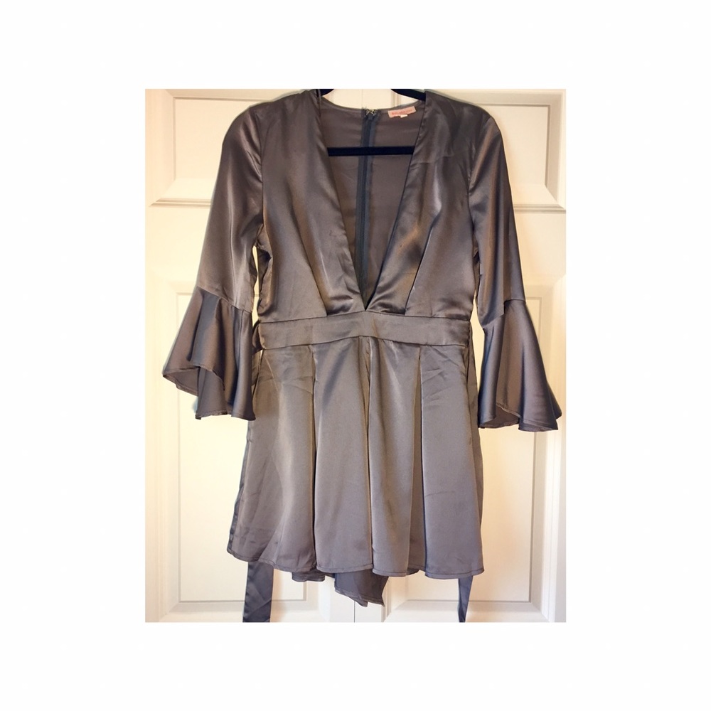Silky Grey/Silver Romper