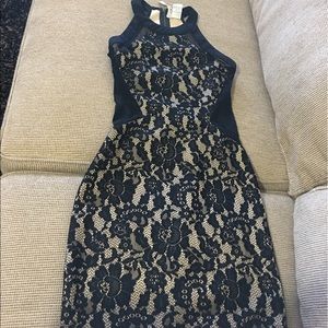 Black lacey bodycon