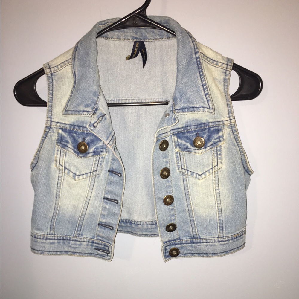 Light Blue Vintage Jean Vest