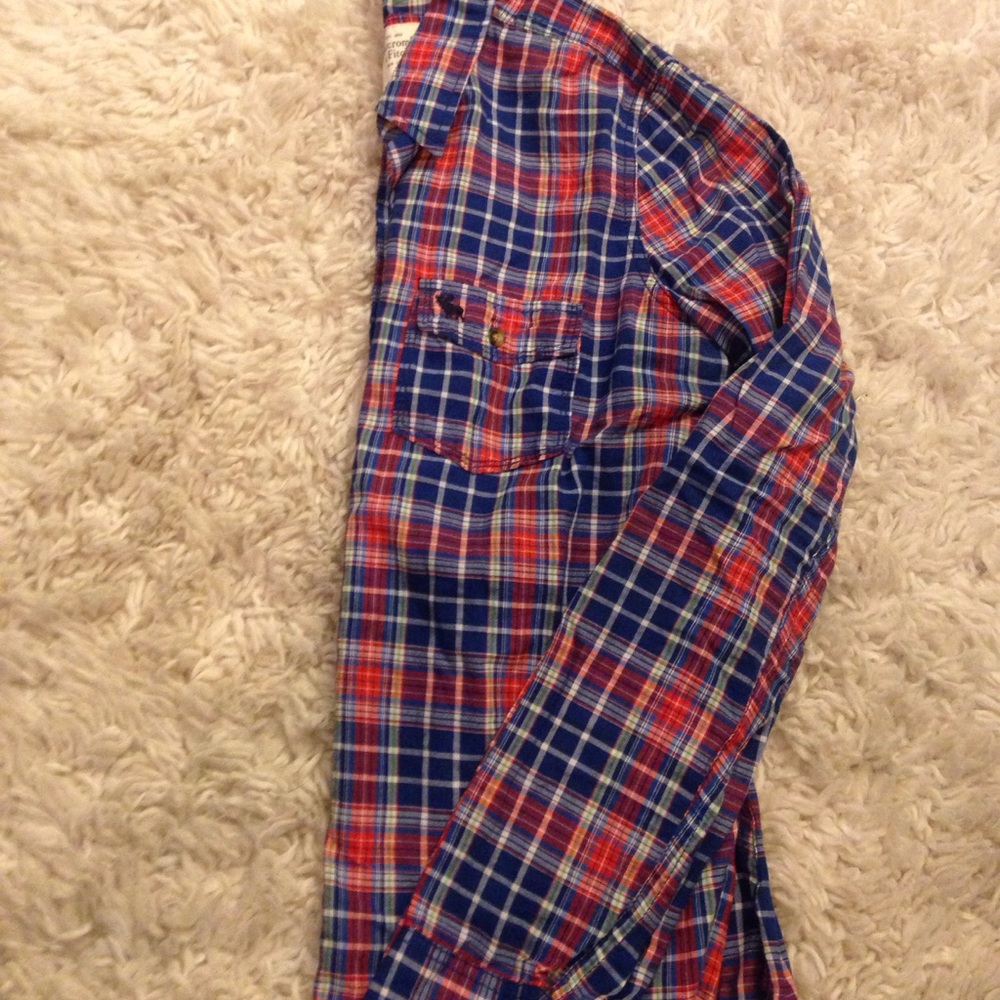 3 for $12! Abercrombie and fitch button down plaid