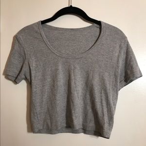 American Apparel Gray Crop Top