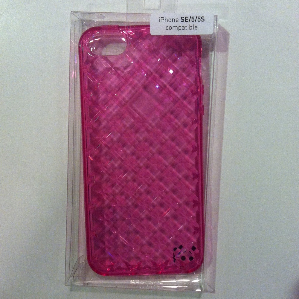 Pink diamond textured jelli Iphone case