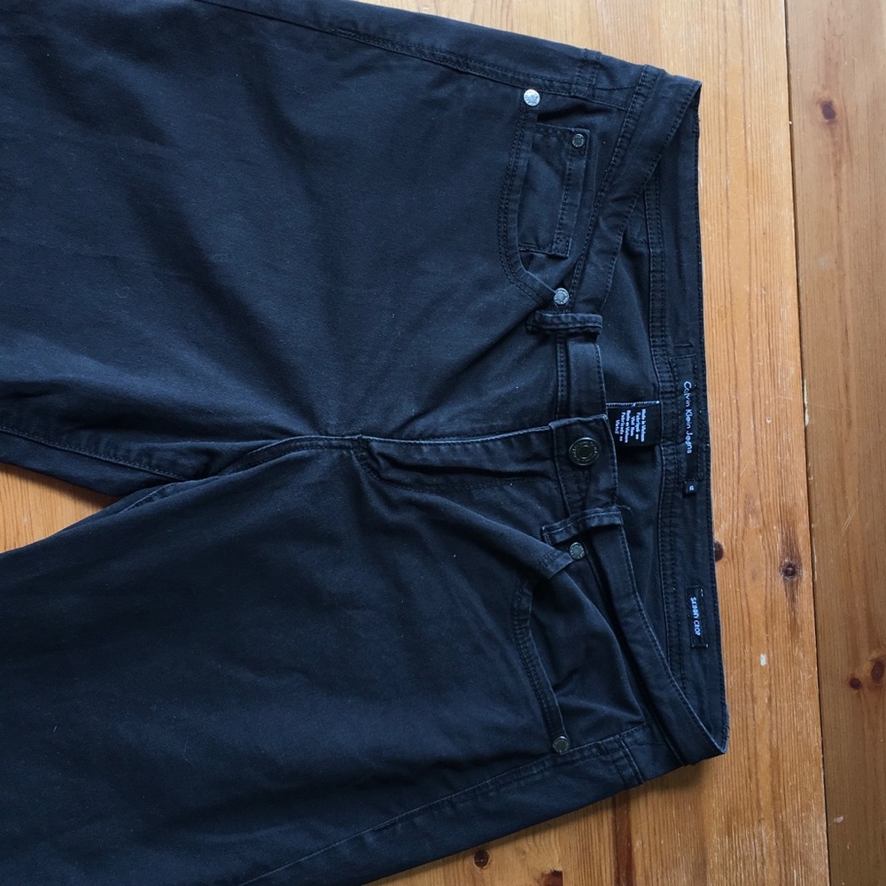 Black Calvin Klein Skinny Crop Jeans Size 12