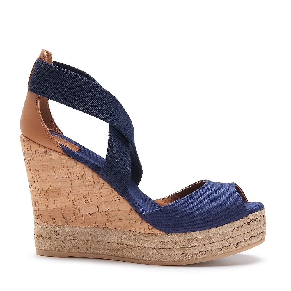 Tory Burch Peep Toe Wedges