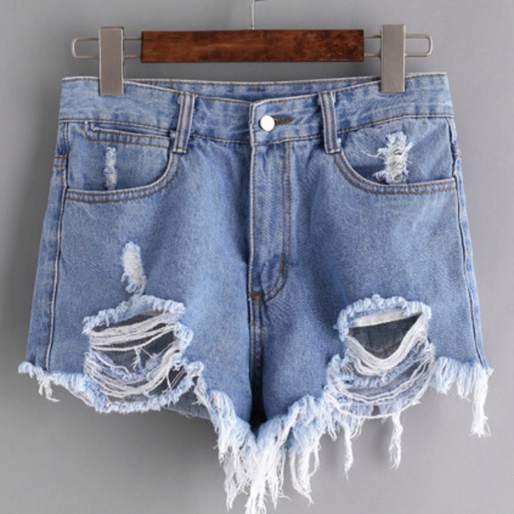 Shredded Jean Shorts (BRAND NEW)