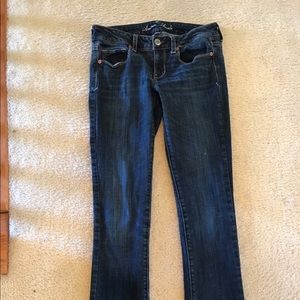 American Eagle skinny with a kick jeans
