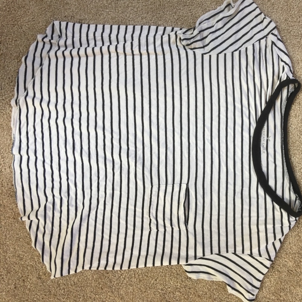 American Eagle striped short sleeve