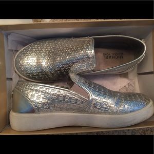 Michael Kors Silver sneakers