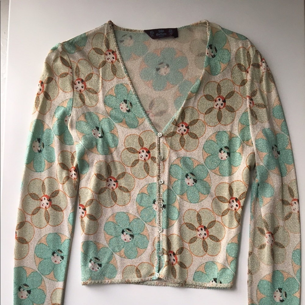 John Galliano Shimmer Cardigan