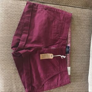 American Eagle Burgundy Shorts
