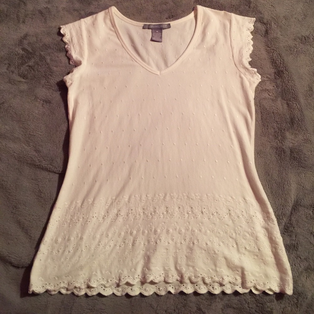 Lace Inspired White Shirt